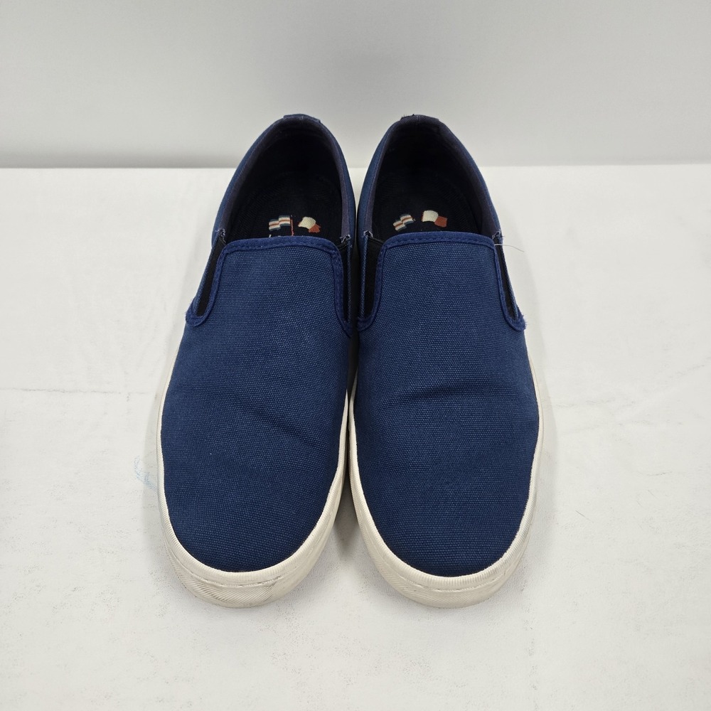 Cole Haan Grand.OS Blue Canvas Slip-on Loafer Deck Shoes Men's Size 10.5M